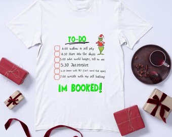 Lista de tareas del Grinch PNG, Navidad, impresiones de camisetas divertidas, impresión digital