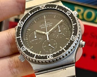 Vintage Seiko 7A28-7049 Quartz Chronograph with Diver Bezel – Patinated Dial – Rare 1980s Watch
