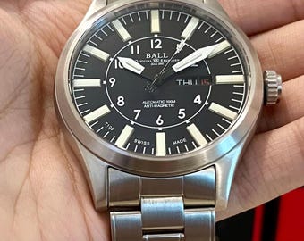 Luxury Ball Engineer Master II Aviator Watch Automatic Swiss Railroad Heritage Mint Condition