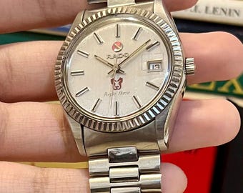 Vintage Rado Purple Horse Automatic Watch – Swiss Made, Inner Cyclops