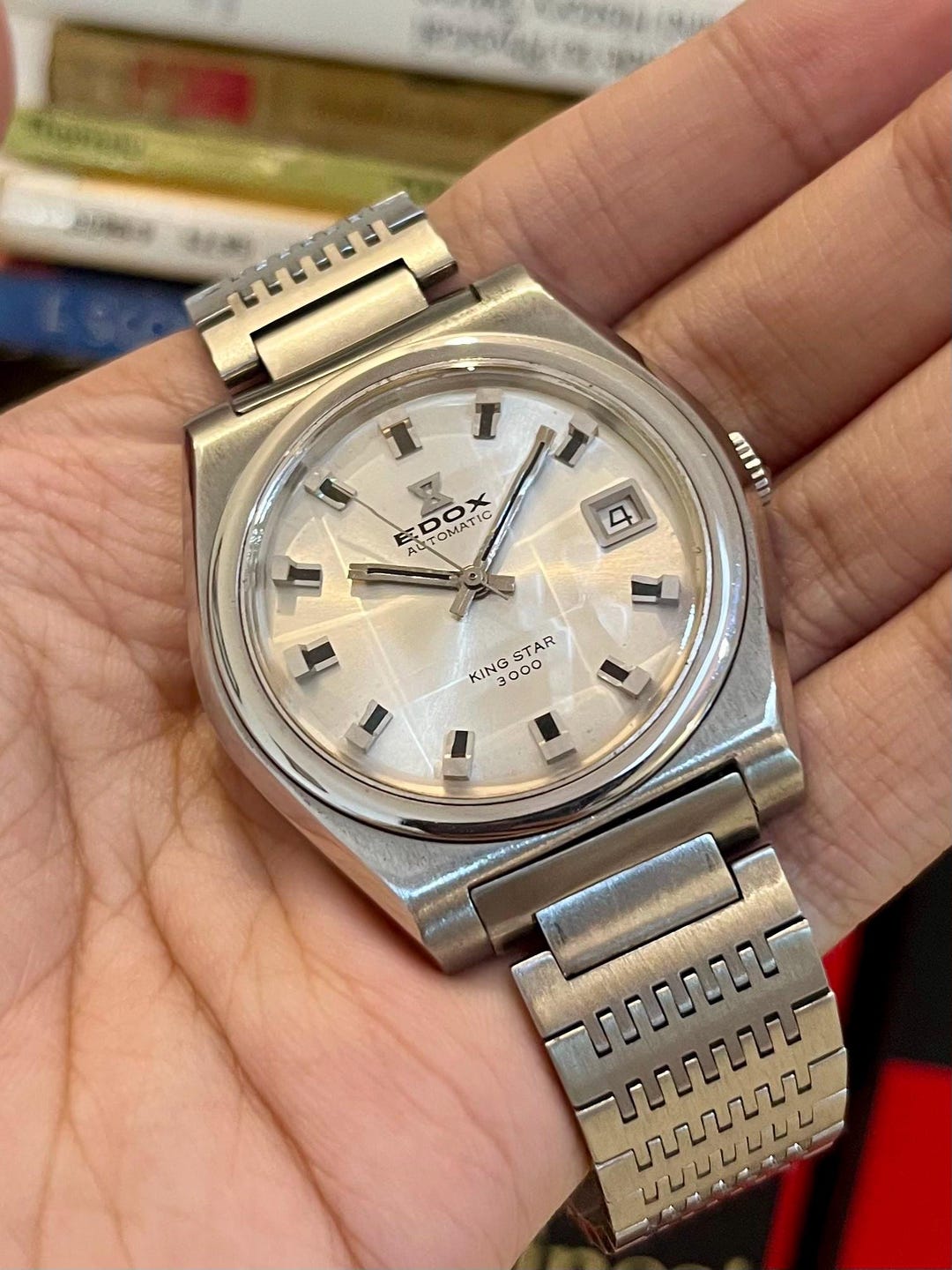 Vintage Edox King Star 3000 – Swiss Automatic Watch – Faceted