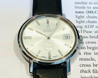 Vintage Omega Automatic Watch – U.S. Steel Service Award – Ref. 166.0161 – Cal. 1010 – 1977 – Rare Industrial Heritage Piece Mint Condition