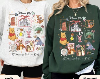 Viaje de Winnie the Pooh a Disney 2026 png, Pooh y sus amigos Colores de confort png, Vacaciones familiares en Disney png, El lugar más feliz del mundo png