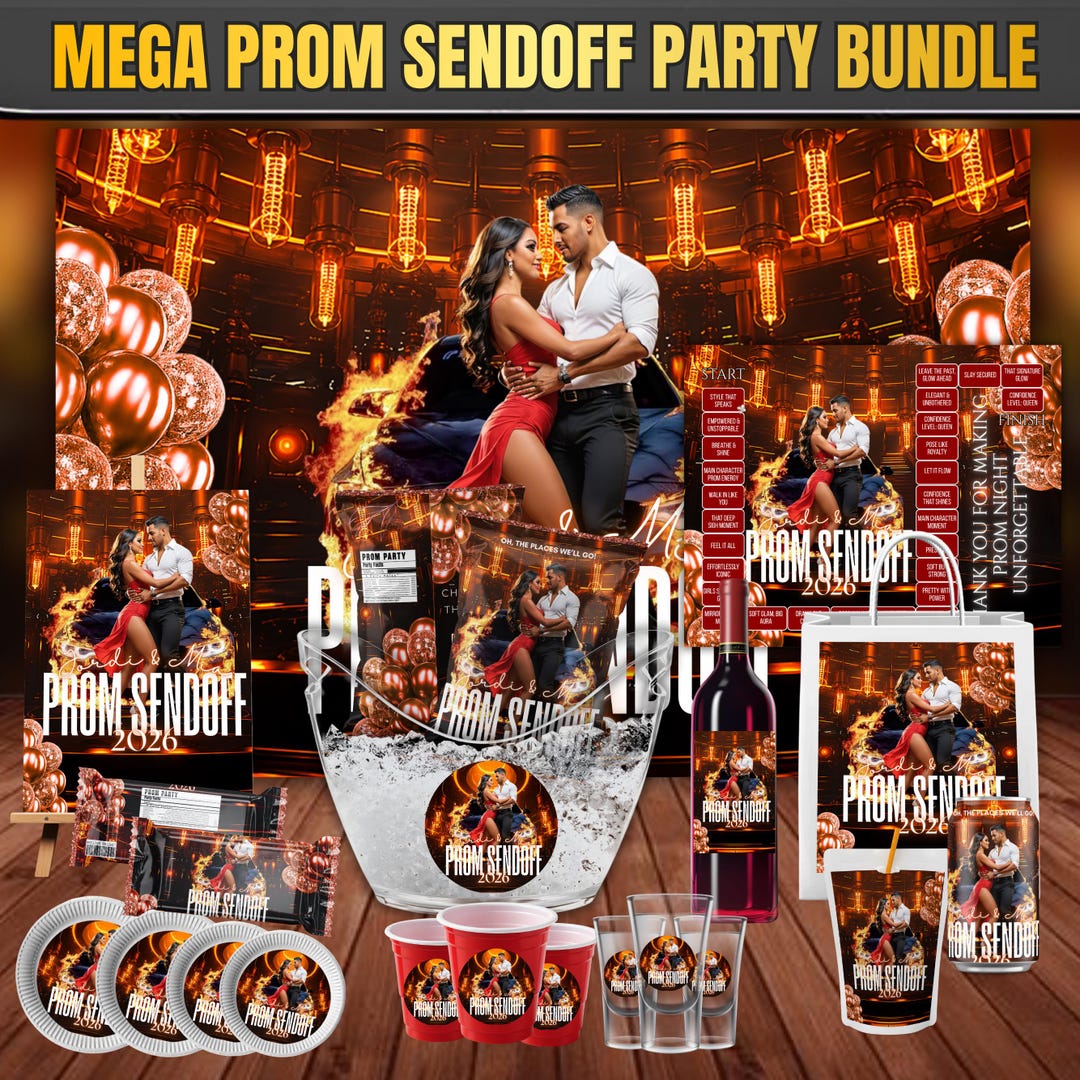 Prom Sticker Shock Editable Prom Send off Party Bundle, Prom Party Favors, Prom Decor ...