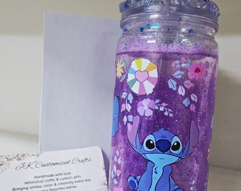 Stitch Inspired Snowglobe Tumbler