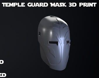 Jedi Tempelwächter Maske STL | Star Wars Tempelwächter Cosplay 3D Druck Datei