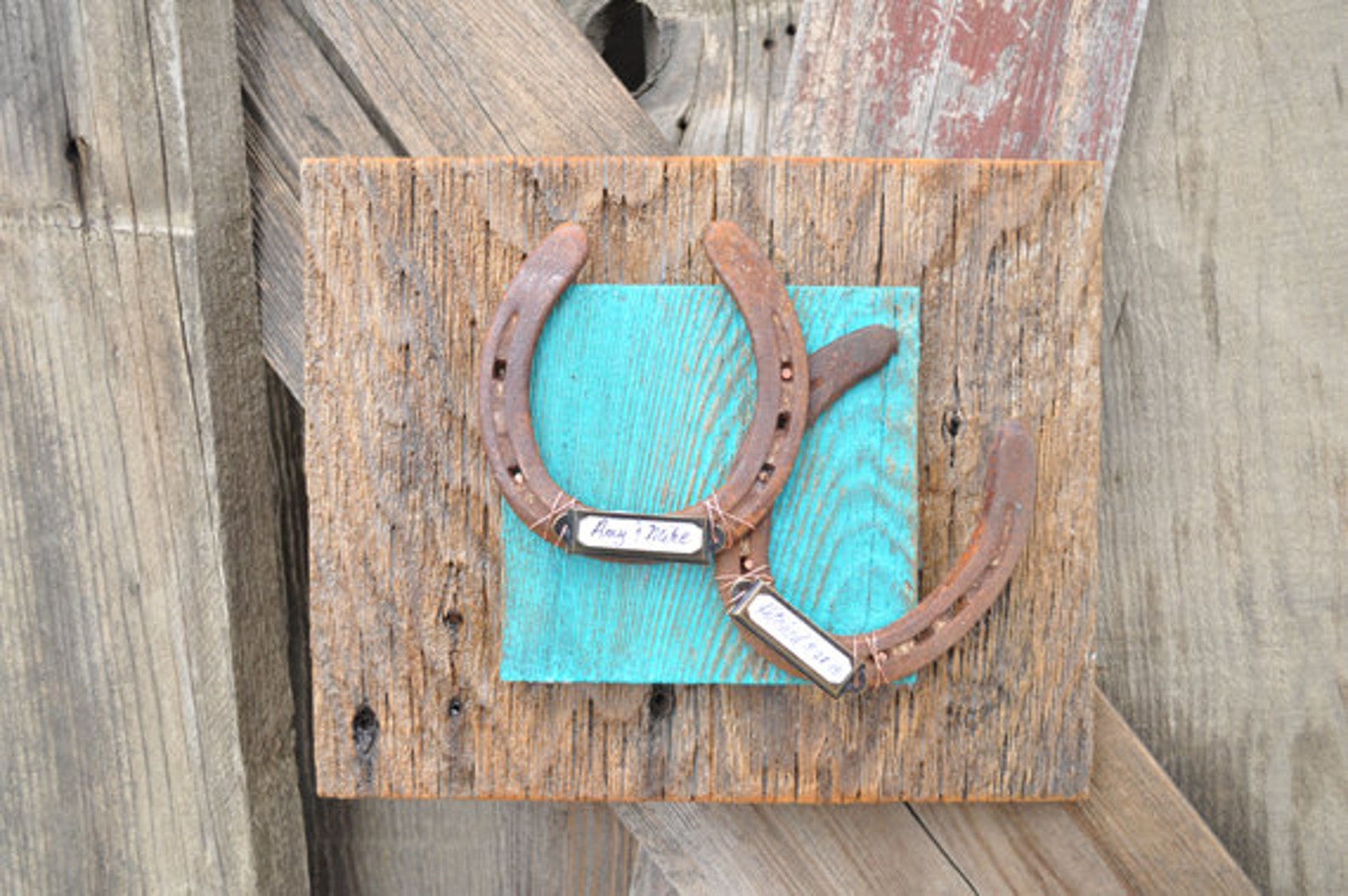 Western Decor Wedding Gift Personalized Cowboy Horseshoe Etsy