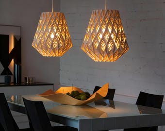 Diamond Pendant Light Laser Cut File CDR and DXF formats