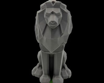 Low Poly Lion Decoration