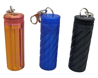 Burt's Bees Lip Balm Holder Keychain – 3D Printed Twist Cap Case (2 Pack)