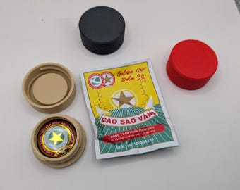 3D Printed Golden Star Balm Holder with Balm Included – Screw Top Case