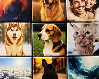 Handmade Custom Photo Magnets: Personalized Keepsake Gift