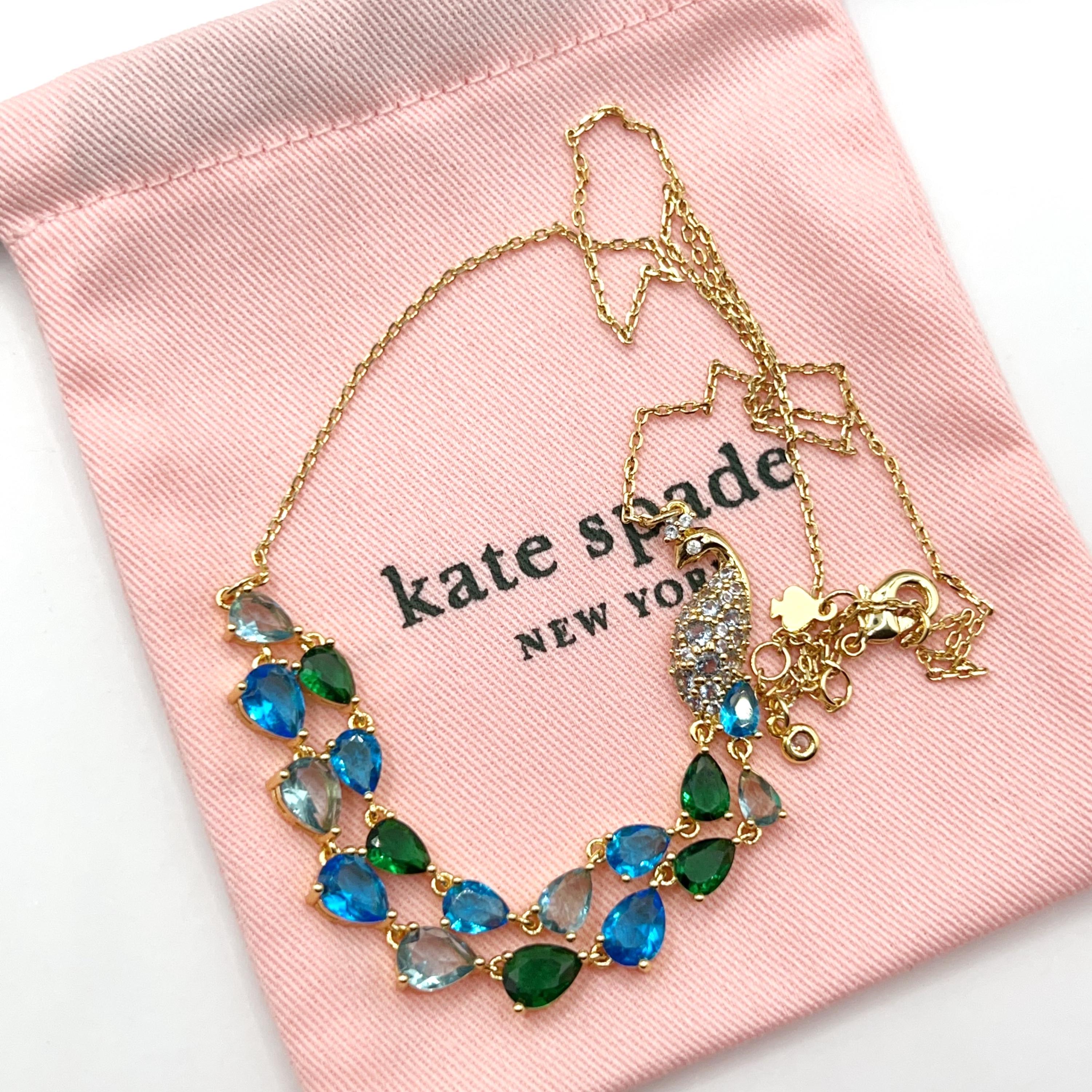 Ks858-kate Spade Peacock Necklace - Etsy