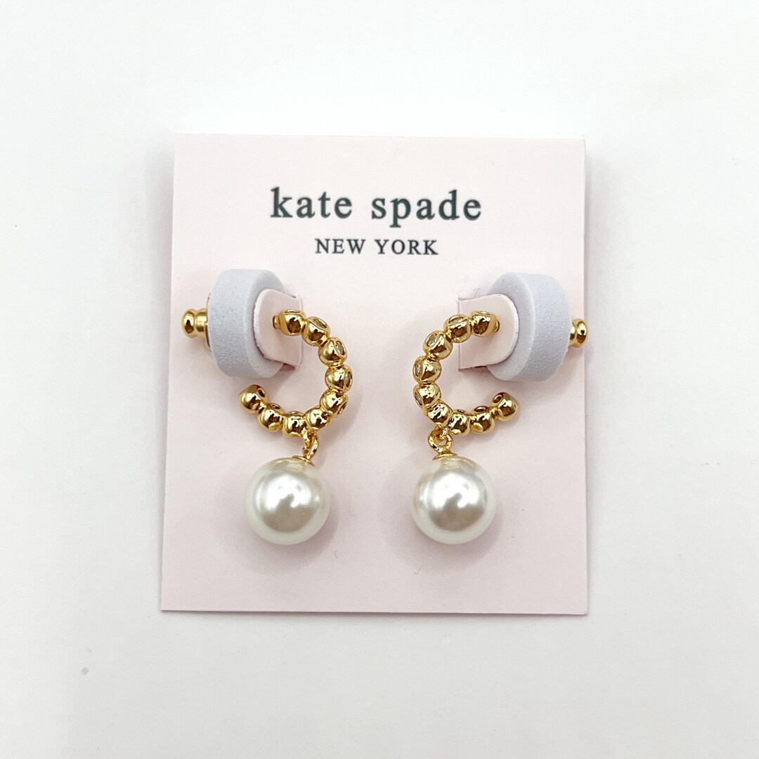 Ks051-kate Spade Pearl Earrings - Etsy