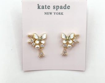 KS036-Kate Spade butterfly earrings