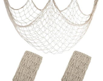 Andrea by Sadek Fishnet Orange Beach Nautical Shells Set 5 Hand Painted  Starfish - Etsy