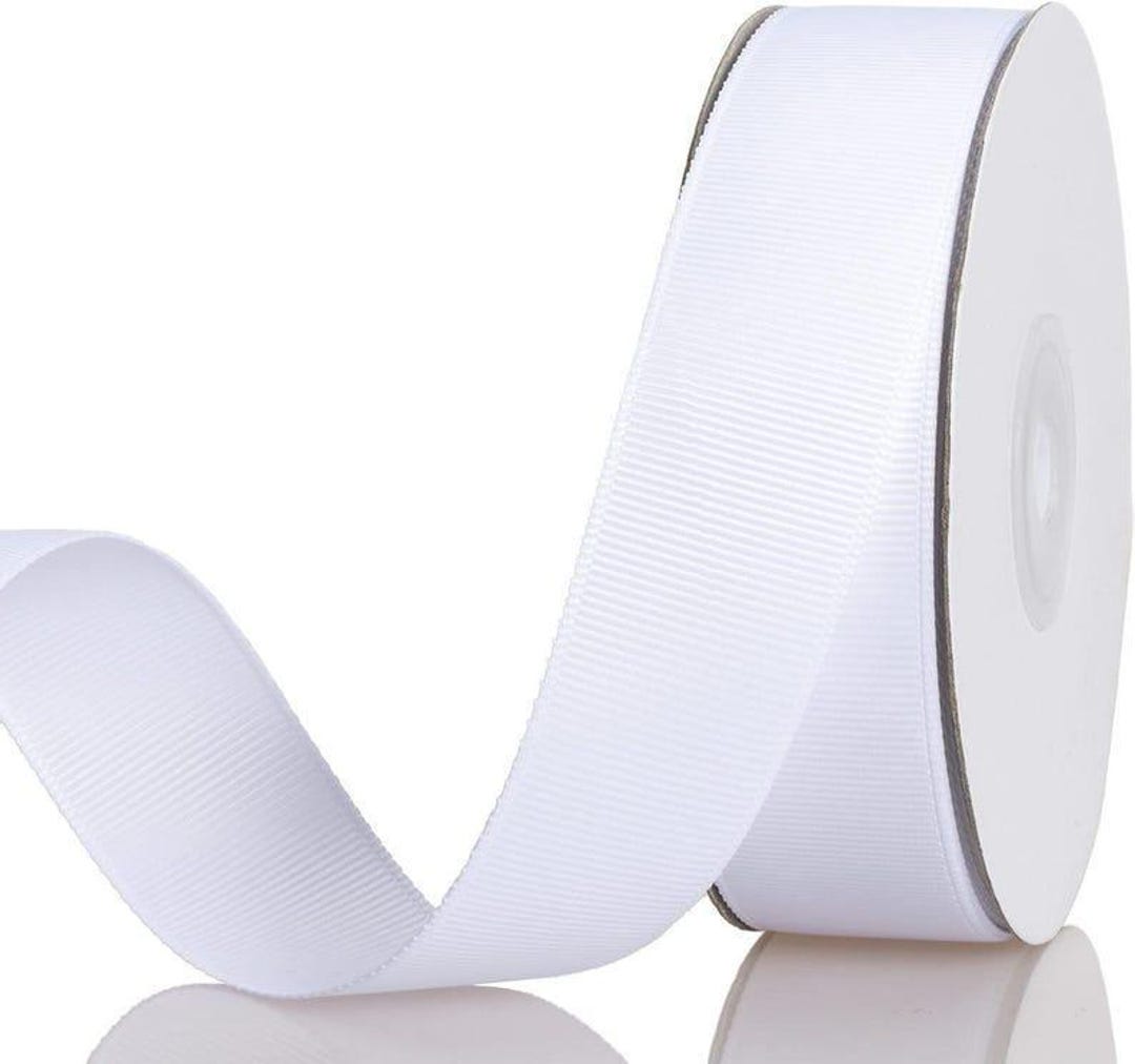 25 Yards 1 Inch Solid Grosgrain Ribbon Roll for Gift Wrapping DIY Hair ...