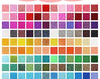 62000pcs 120 Colors Glass Seed Beads for Jewelry Making, 2mm Mini Beads with Accessories Friendship Bracelet Kit Charms and Pendants Kit