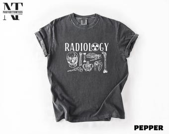 Radiology Shirt, Skeleton Tee, Rad Tech Sweatshirt, Skeleton Radiologist Sweater, Tee Radiology Department Shirt, Comfort Colors T-Shirt