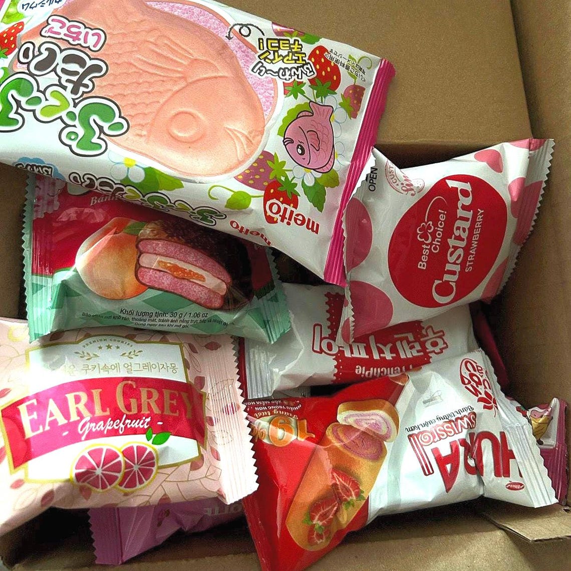 Pink Theme Asian Snack Box Sampler - Etsy