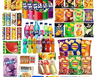 Asian Snack Box Pound Based - Curated Assorted Snacks  Drinks Gift Box