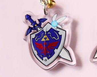 Shield and Sword - LoZ Phone Charm