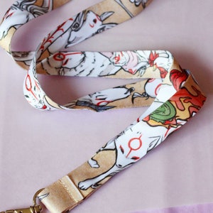 Celestial Brush Gods - Okami Lanyard