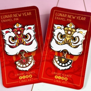 Lunar New Year Lion - Original Enamel Pin