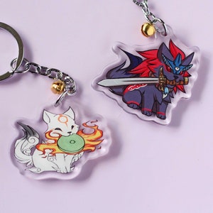 Chibi Amaterasu, Oki - Okami Phone Charm