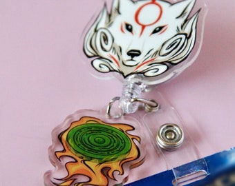 Okami Retractable Badge Reel