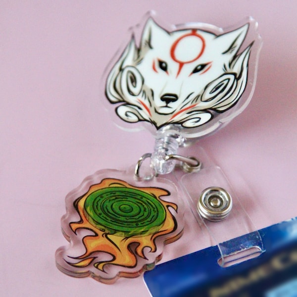 Okami Retractable Badge Reel