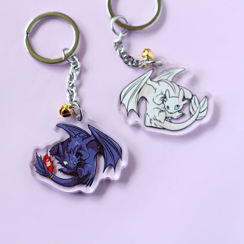 Toothless Loaf How to Train Your Dragon Keychain - Etsy