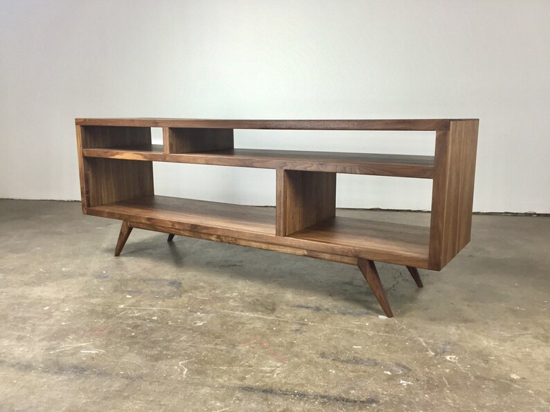 Mcm Handmade TV Console Midcentury Modern Handmade Media Etsy