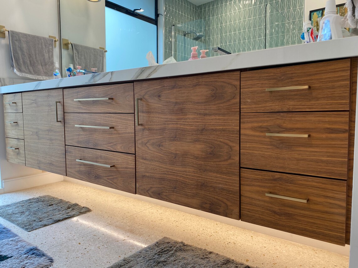 Custom Mid Century Modern Vanity Modern Vanity Bathroom - Etsy