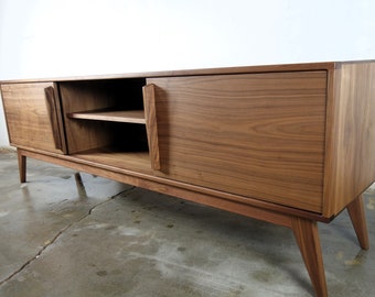 The "Ace" is a mid century modern TV console, record player pull out