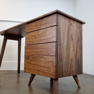 The Cozmo mid century modern desk, writing desk, computer desk, office image 1