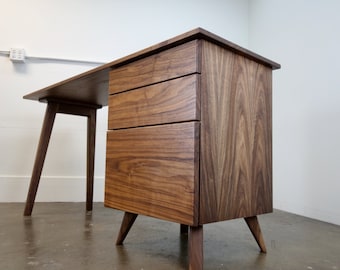 The "Cozmo" mid century modern desk, writing desk, computer desk, office