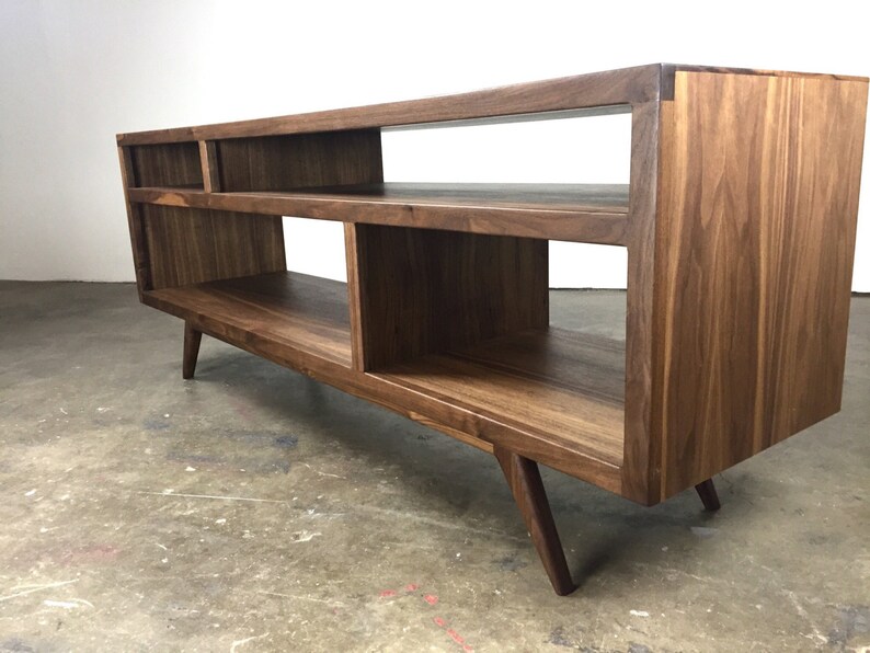 Mcm Handmade TV Console Midcentury Modern Handmade Media Etsy