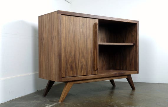 The Uzi Is A Mid Century Modern Tv Console Record Etsy