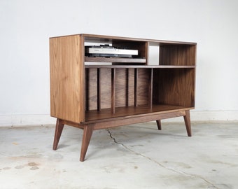 The "Felix" is a mid century modern style record player console