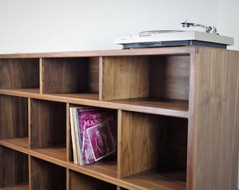 The " StudioK" is a mid-century modern stereo console for a record player and record storage