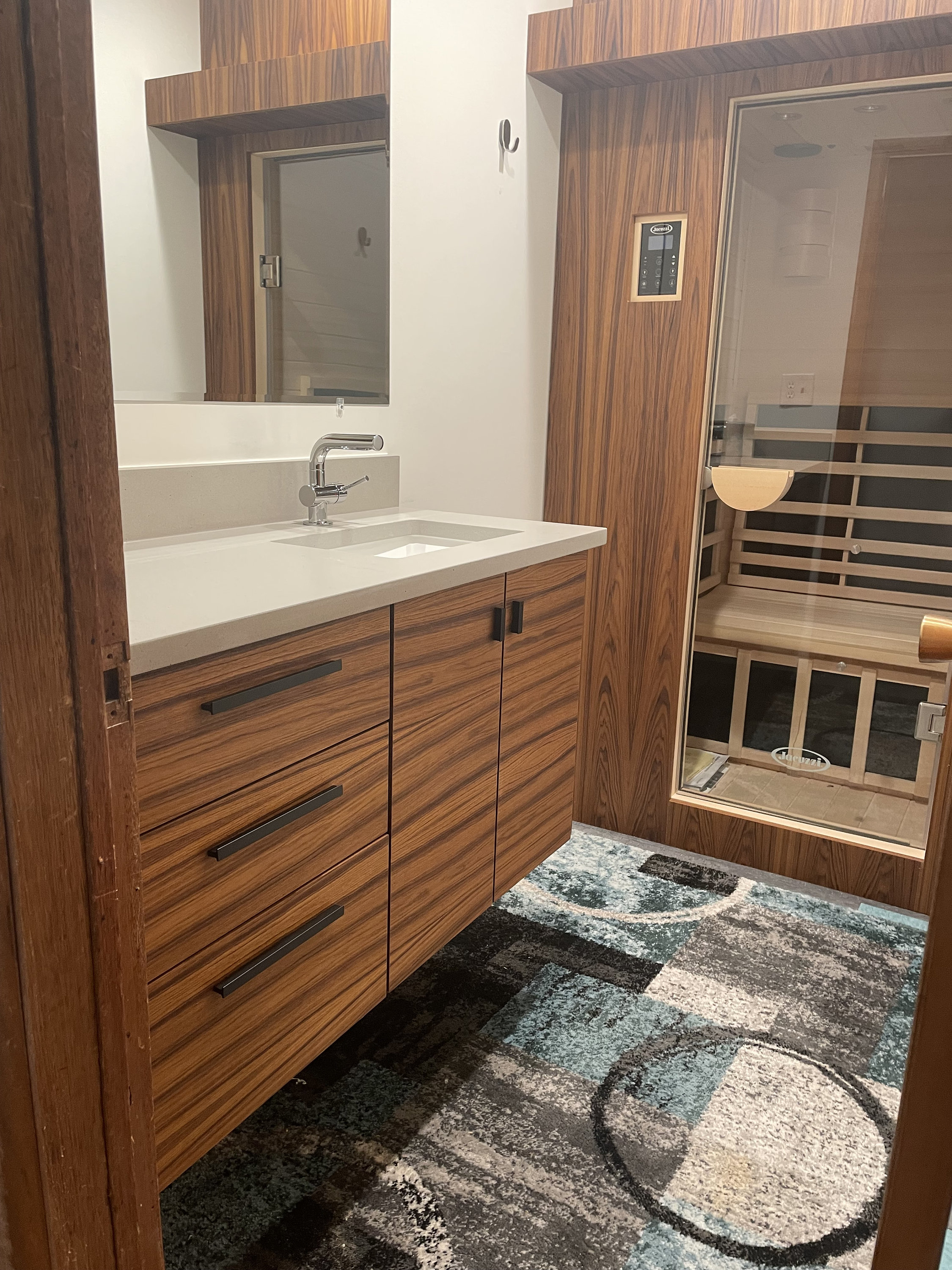 Towel Sets Mid-Century Floating Vanity Bathroom