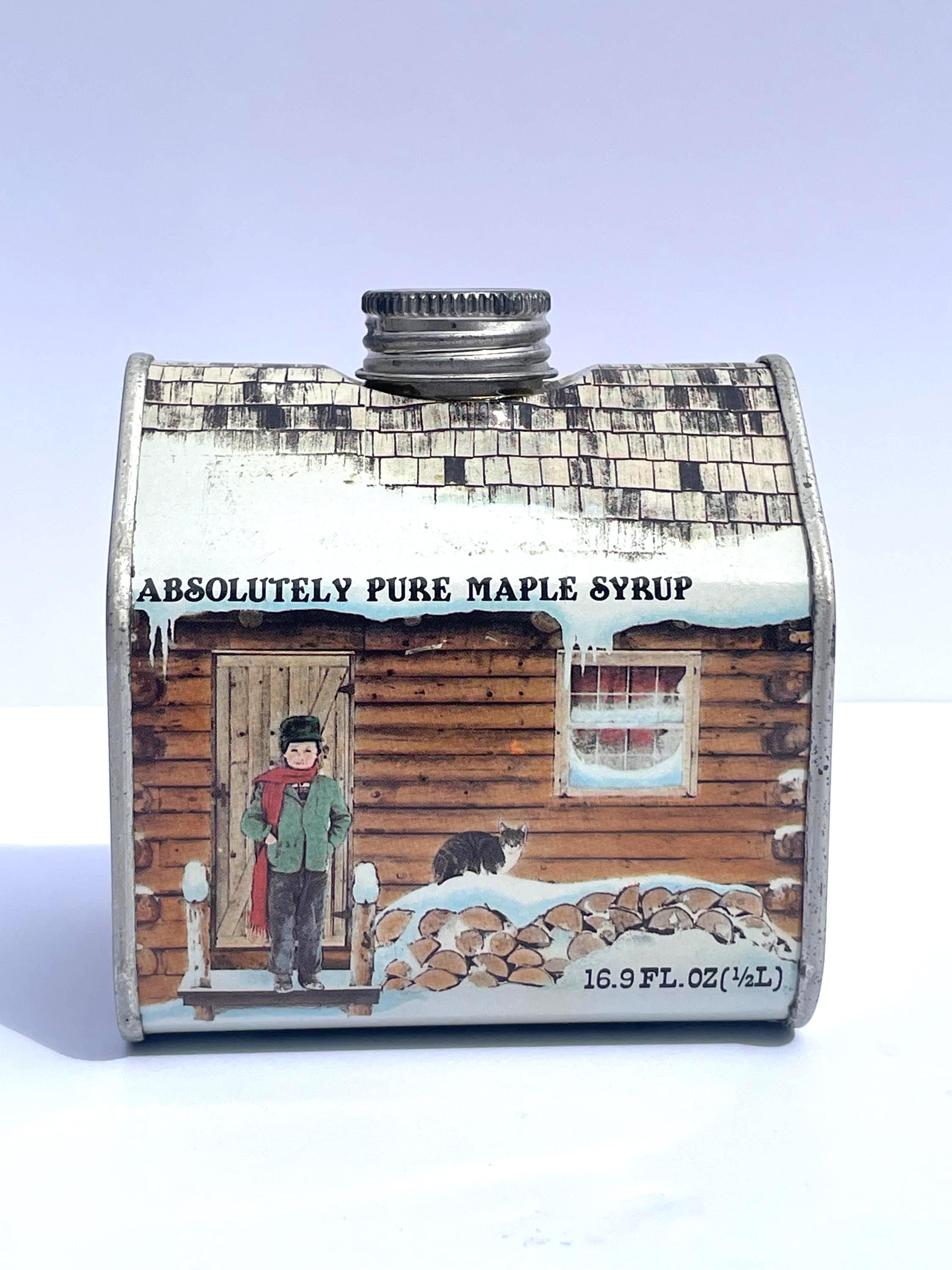 ヴィンテージ LOG CABIN シロップウォーマー＆サーバー【s957】 Log Cabin Maple Syrup Tins - Etsy