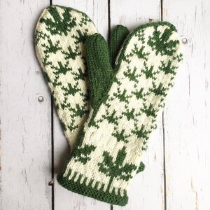 Mitten Pattern, Let's Get High, Cannabis Mittens, High As Fuck Mittens, knitting patterns, fair isle pattern image 3