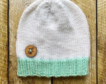 Knitted Toddler Hat, Toddler Hat, Toddler Slouch