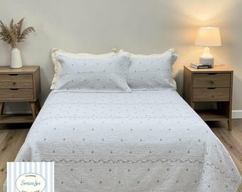 Bäddset i tvättad bomull | Koreanska minimalistiska 3-delade mjuka och mysiga lakan