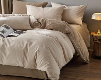 Long-Staple Cotton Jacquard Bedding Set | Yarn-Dyed 4-Piece