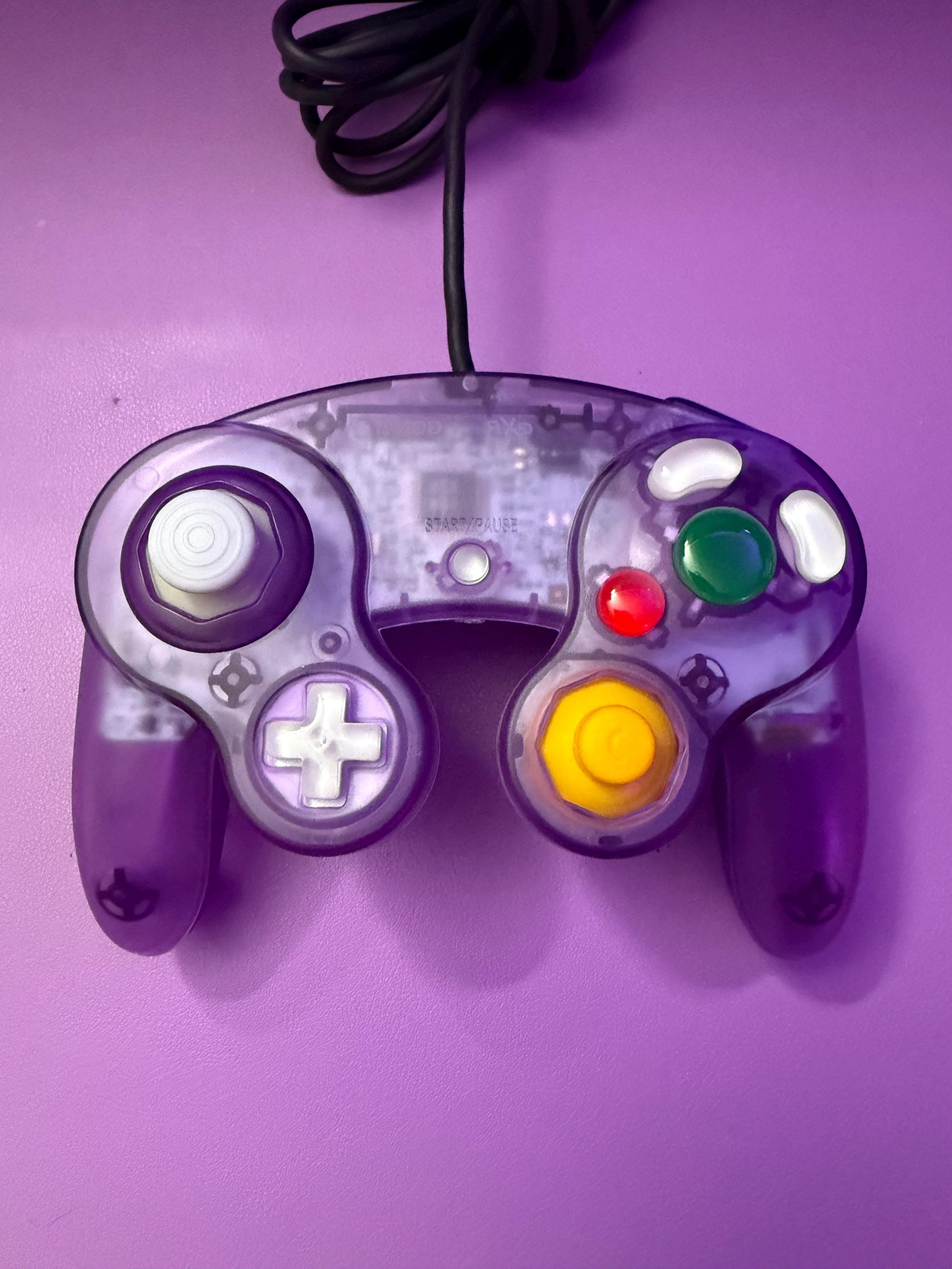 Custom Gamecube Controller: Atomic Purple W/ Glossy Bald Buttons - Etsy ...