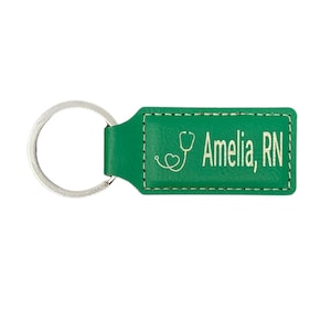 Llavero personalizado para enfermeras: regalo médico personalizado para enfermeras registradas, médicos y profesionales de la salud.