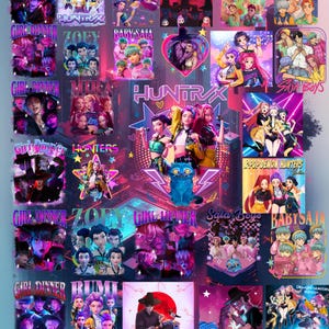 400 Huntrix Kpop Demon Hunters PNG SVG, Kpop Idol Group Shirt design,Girl Dinner Png,Saja Boys Girls Bands Png,Huntrix fans,Digital Download